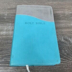 Hendrickson KJV Holy Bible Reference Edition Turquoise Gray Flexisoft Red Letter